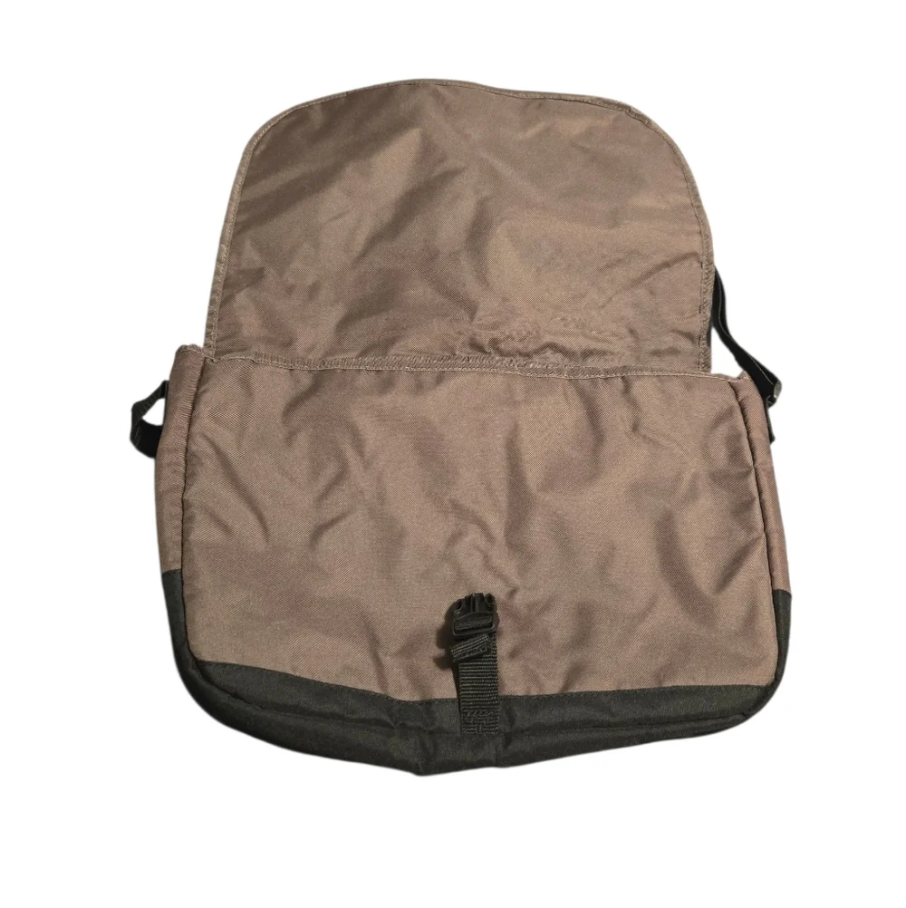 Timberland Brown and Black Messenger Bag
